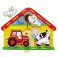 Игрушка деревянная шнуровка Viga Toys Веселая ферма (59027)