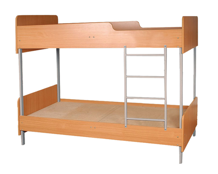 Кровать 2-ярусная с округлой, на металл каркасе, 1950х850х1778 мм