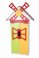 Стенка детская «Цветочная поляна» №9 «Мельница» с дверью 920х320х1776 мм