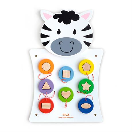 Бизиборд Viga Toys Зебра с фигурками (50681FSC)