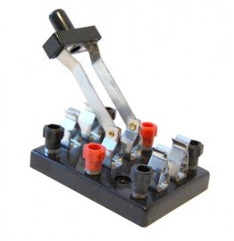 Перемикач двополюсний лабораторний