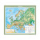 Европа. Физическая карта. М—б: 1: 5000000 (ламинированный картон на планках)