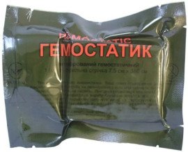 Бинт гемостатичний