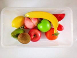 Муляжи фруктов (в контейнерах)