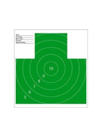 Мішень паперова ЗСУ №4 грудна фігура з колами