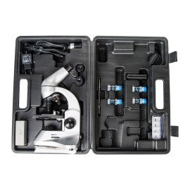 Микроскоп биологический с камерой 2МР в кейсе (цифровой)