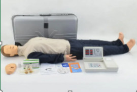 Тренажер для проведення серцево-легеневої реанімації, повнорозмірнй манекен дорослого, з контролером (з рухомою головою та щелепою) (тип 2)