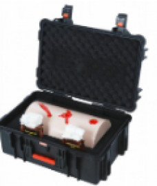 Манекен тренировочный для тампонирования ран, 3 типа ранений с системой подачи крови.