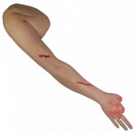 Манекен тренувальний для тампонування ран, 4 типи поранень, з системою подачі крові